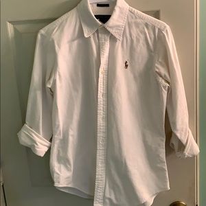 Polo Ralph Lauren White Button Up Shirt